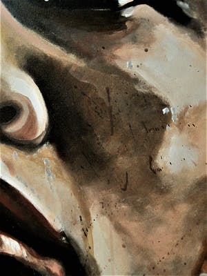 Niet of onleesbaar gesigneerd - Indrukwekkend Acrylverf portret "Muhammad Ali - the Greatest! - gesigneerd kopen? Bied vanaf 1!