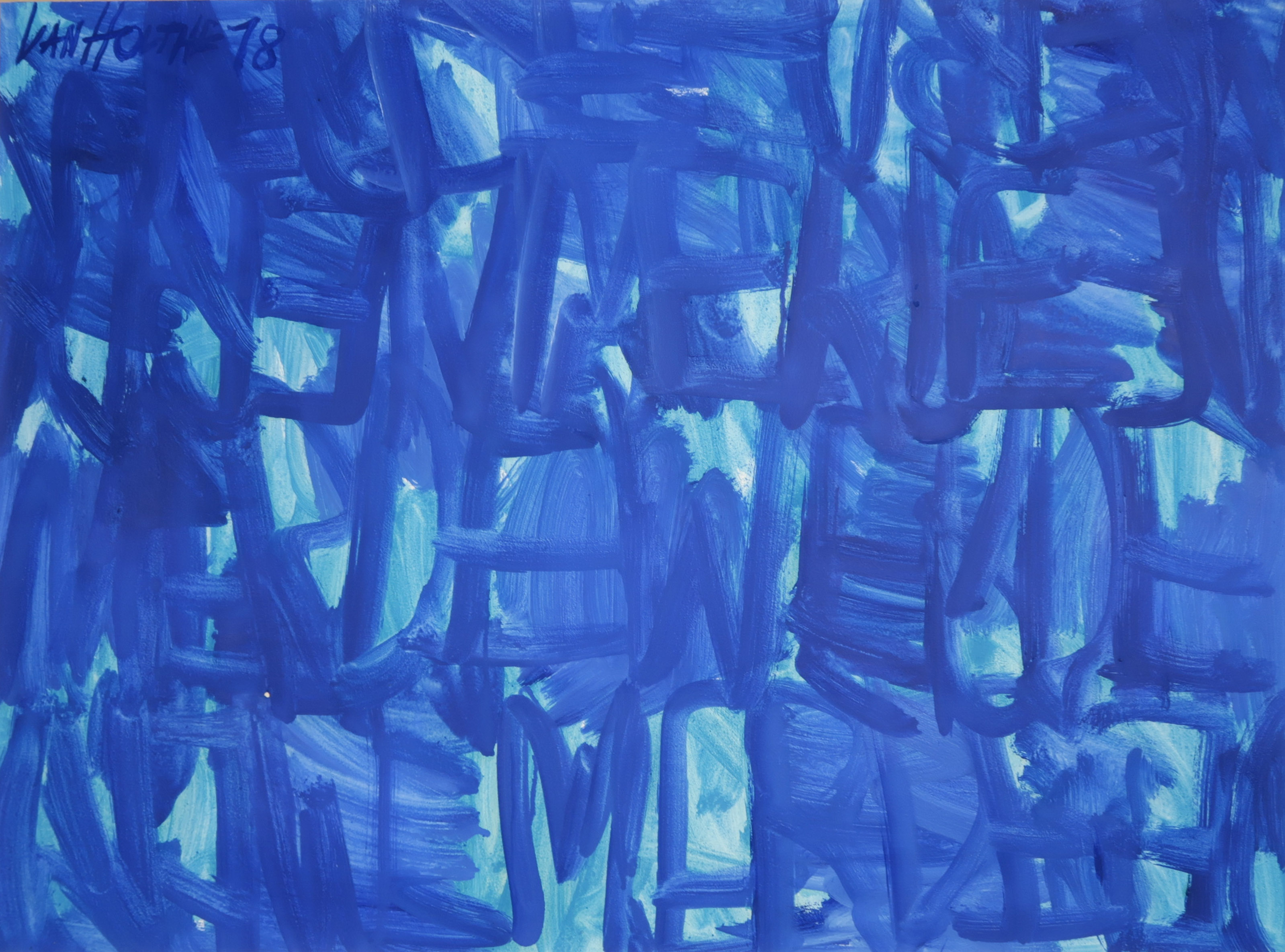 Jan van Holthe - Acryl op papier, Merde 13 kopen? Bied vanaf 20!