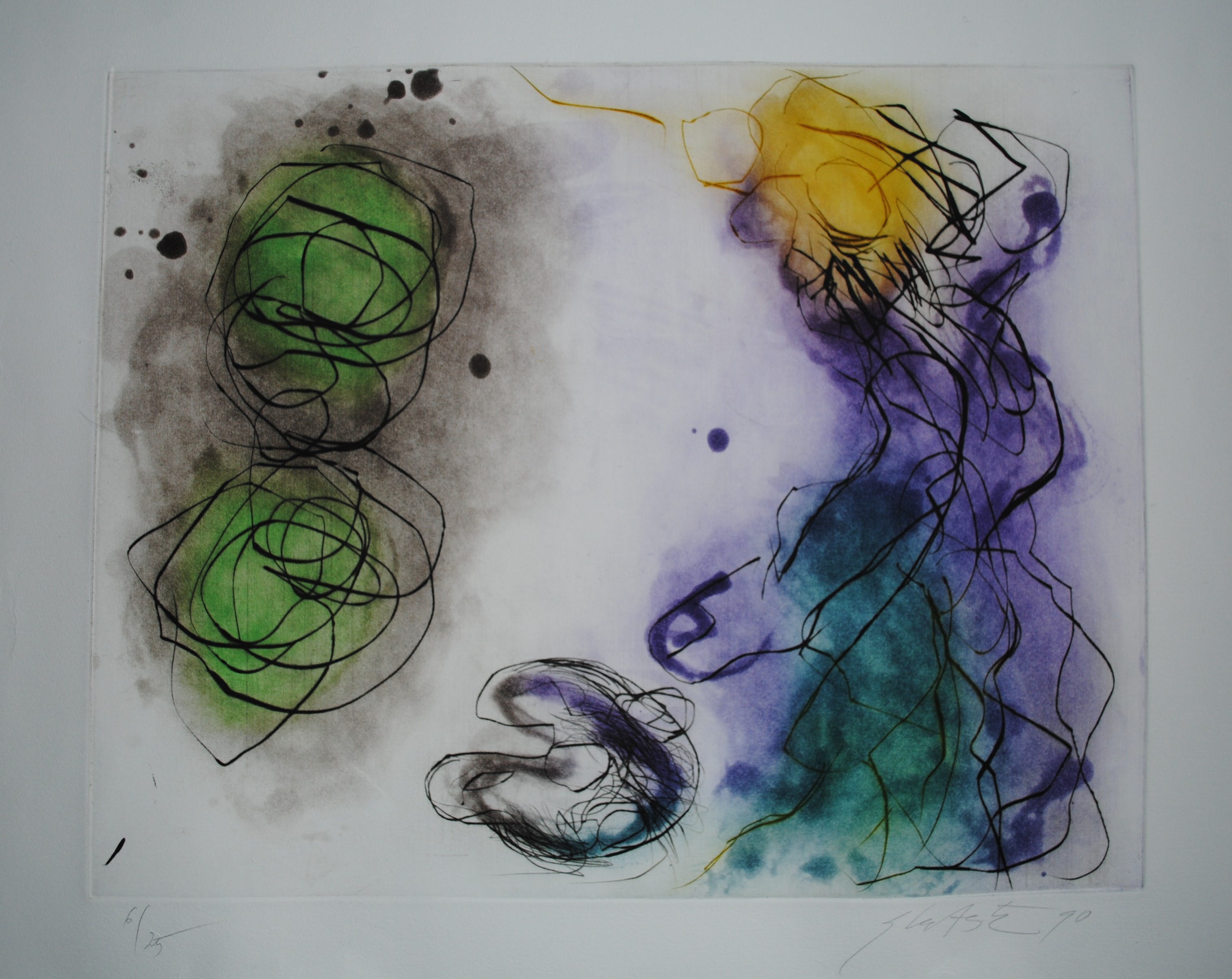 Ger Lataster - z.t. (voorstellende de kunstenaar met zijn palet) kopen? Bied vanaf 15!