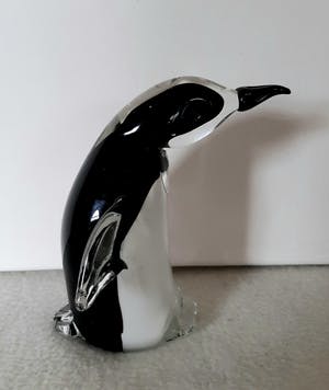 Niet of onleesbaar gesigneerd - Murano glas, pinguïn kopen? Bied vanaf 1!