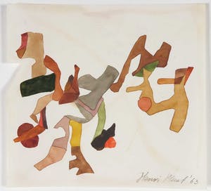 Henri Plaat - Gouache, Zonder titel kopen? Bied vanaf 30!