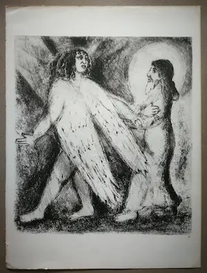 Marc Chagall - Uit La Bible. Heliogravure. kopen? Bied vanaf 1!