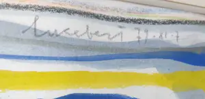 Lucebert - grote gemengde techniek op papier, handgesigneerd en ingelijst kopen? Bied vanaf 1500!