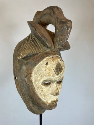 Punu - African female PASSPORT mask from the Punu - Gabon. kopen? Bied vanaf 25!