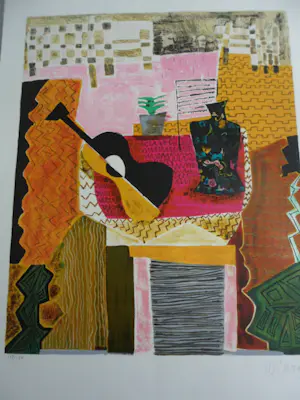 Wendy Chazin - Litho, Composition with Guitar kopen? Bied vanaf 40!