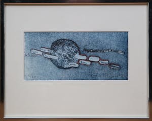 Jan Montyn - kleurenets op papier - abstract landschap II kopen? Bied vanaf 110!