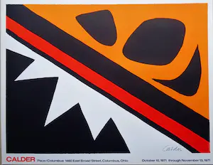 Alexander Calder - Kleurenoffset: Affiche Tentoonstelling PACE GALLERY uit 1971 kaufen? Bieten Sie von 50!