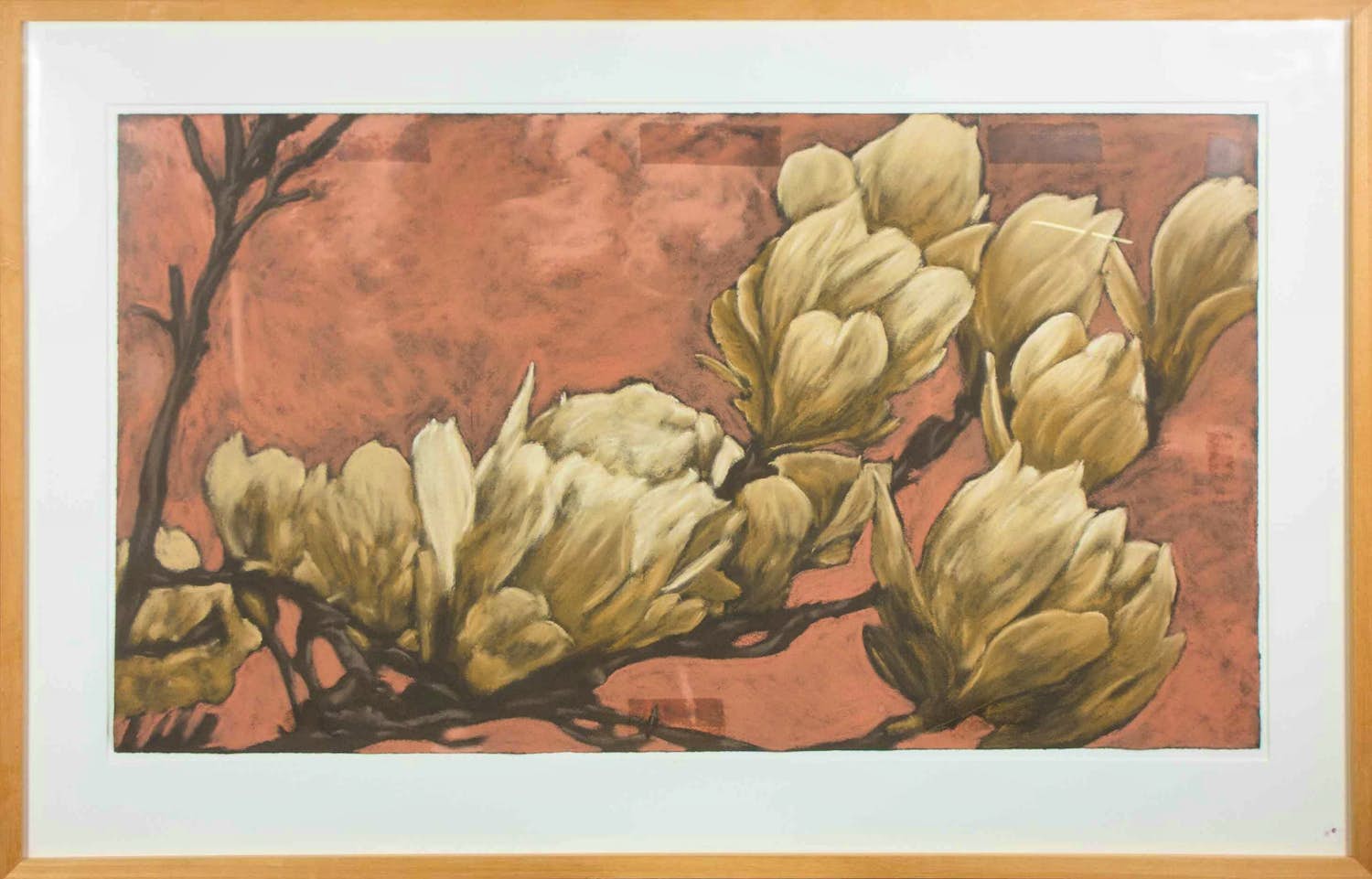 Niet of onleesbaar gesigneerd - Gouache, Bloemen - Ingelijst kopen? Bied vanaf 10!