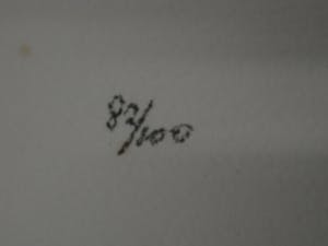 Niet of onleesbaar gesigneerd - Gesigneerde grote Litho "de Baadster" glmtd. oplage 100 stuks kopen? Bied vanaf 10!