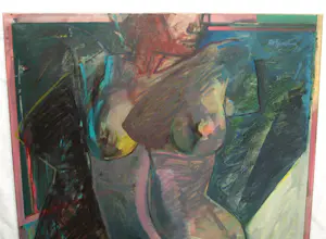 Frank van Eijndhoven - Acryl op doek , Naakt 1 – 1977 - 115 x 100 cm. kopen? Bied vanaf 150!