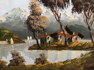 Niet of onleesbaar gesigneerd - Bergmeer Italië kopen? Bied vanaf 1!