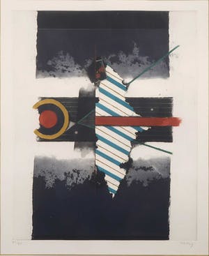 Tuvia Beeri - Ets en aquatint, Zonder titel - Ingelijst kopen? Bied vanaf 10!