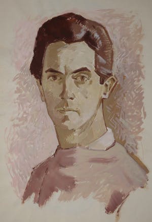 Hessel de Boer - 2 zelfportretten / op voor- en achterzijde kopen? Bied vanaf 75!