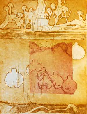 Jan Montyn - Phitsanulok, aquatint ets verkocht voor € 115!