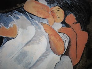 Gijs Stuyling - "voor Aatje Veldhoen" Groot gesigneerd Litho "Samen" kopen? Bied vanaf 20!