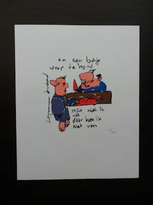 Herman Brood - Kleurenzeefdruk BOTJE voor de HOND kopen? Bied vanaf 69!