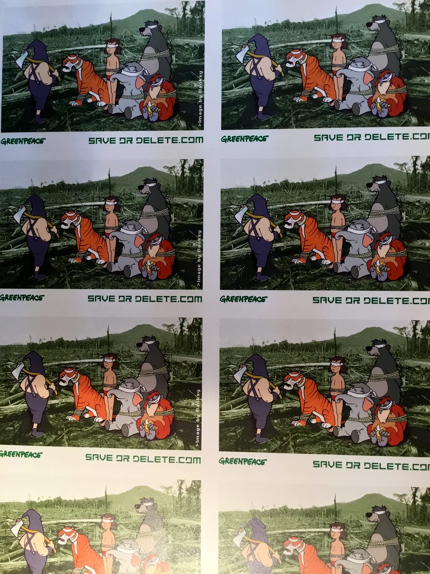 Banksy - Save or delete (Greenpeace) kopen? Bied vanaf 1!