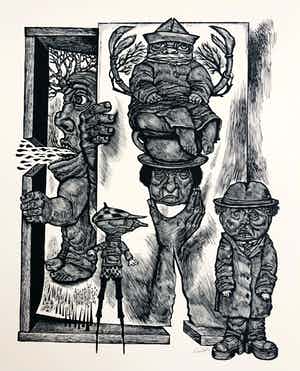 Lou Strik - zonder titel verkocht voor € 45!