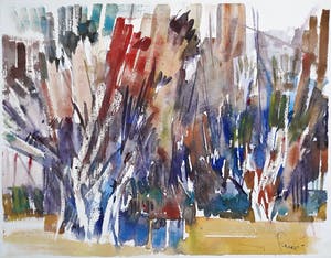 Frans Hollaardt - Bloemen, aquarel kopen? Bied vanaf 1!