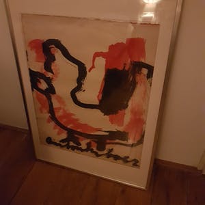 Anton Heyboer - Kip met lijst kopen? Bied vanaf 185!