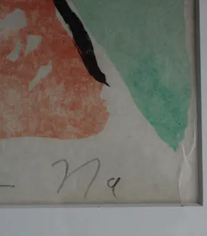 Bram van Velde - Ingelijste litho, abstract - 1977(nette lijst) kopen? Bied vanaf 375!