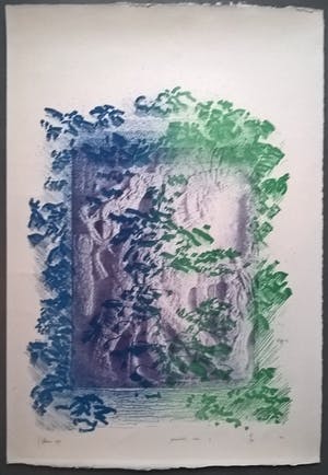 Jaap Hillenius - gesigneerde litho – optimistische reeks 3 kopen? Bied vanaf 65!