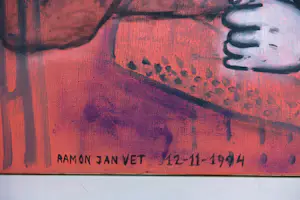 Ramon Jan Vet - Olieverf op doek, Depressed kopen? Bied vanaf 80!