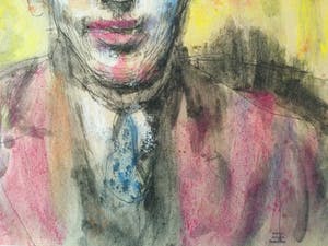 Johan Dijkstra - Groninger Ploeg, portret van Ploeg schilder Jan van der Baan kopen? Bied vanaf 450!