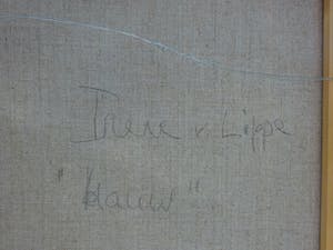 Irene van Lippe Biesterfeld - titel: Blauw - verkoop expositie voor het natuurcollege kopen? Bied vanaf 450!