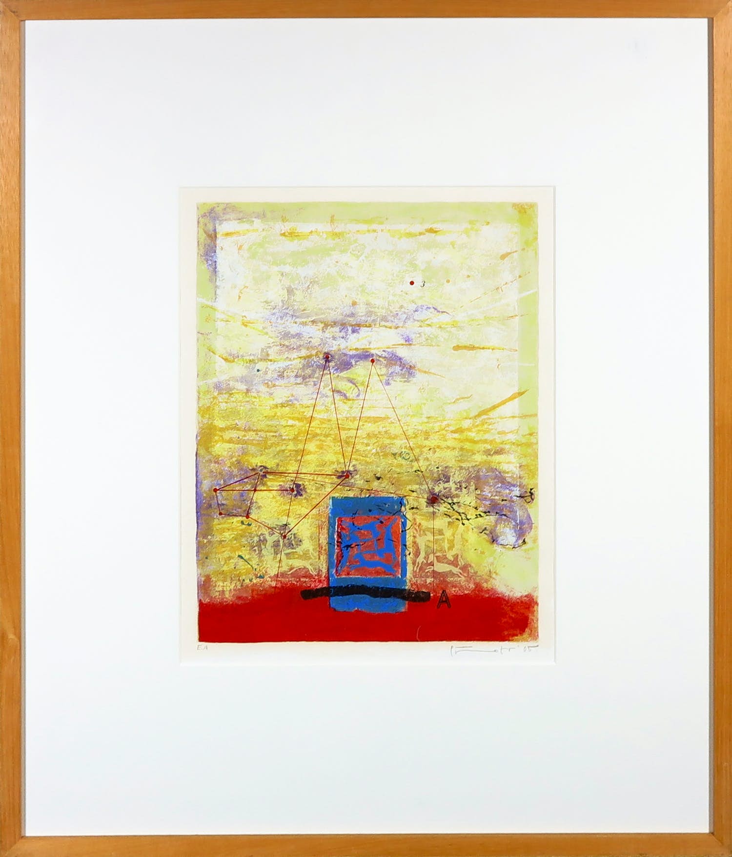 Piotr Konkel - Zeefdruk, A - Ingelijst verkocht voor € 35!