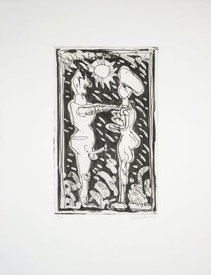 Lucebert - Ets, Dagelijks een schitterend kind gewint de zon kopen? Bied vanaf 150!