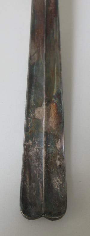 Gustav Beran - Grote verzilverde vleesvork servies P1000 - Keltum kopen? Bied vanaf 1!