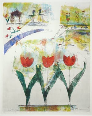 Lia van Leeuwen - Kleurenets, 3 tulpen kopen? Bied vanaf 1!
