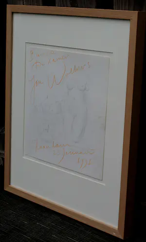 Jan Wolkers - Potloodtekening: 'Brasserie De Kamer' - 1991 kopen? Bied vanaf 395!