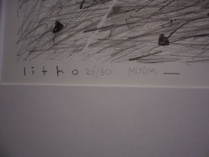 Marijke van der Meij - Litho, Titel, "Holy places of our scenery". kopen? Bied vanaf 30!