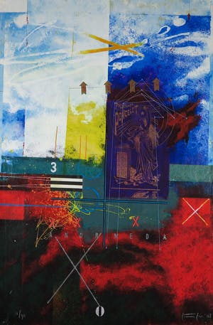 Piotr Konkel - Zeefdruk en collage, Andromeda kopen? Bied vanaf 1!
