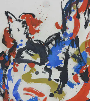 Anton Heyboer - Oost-indische inkt en acryl op dik papier, De oervogel kopen? Bied vanaf 300!