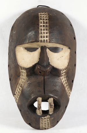 Bakongo - Masker met witte tanden en ogen kopen? Bied vanaf 1!