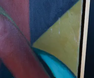 Leon Janssen - Olieverf op doek, Gouden bergen - Ingelijst (Groot) kopen? Bied vanaf 1!