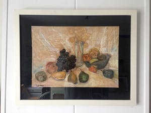 Louis Meys - Stilleven met Fruit - Krijttekening, Ingelijst kopen? Bied vanaf 79!