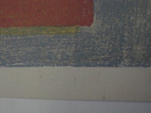 Wim Motz - Lithografie "Haven Rotterdam met tanker" en unica (8ex) Houtsnede "stilleven" kopen? Bied vanaf 45!