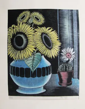 Otto van Rees - SONNENBLUMEN MIT KAKTUS 1933 signiert kopen? Bied vanaf 150!