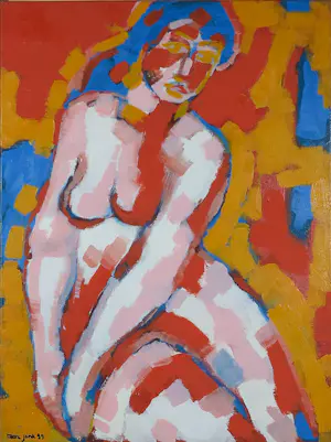 Marc Jonk - Arcyl op doek, Naakt (nr. 9) - Ingelijst kopen? Bied vanaf 250!