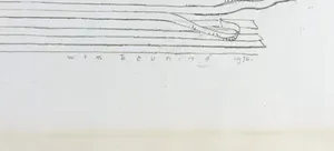 Wim Beuning - Gemengde techniek op papier, De vijver kopen? Bied vanaf 35!