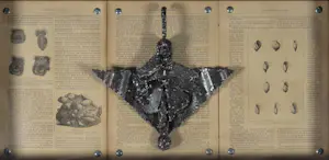 Jan Bollaert - 'Delta' - metalen sculptuur / mixed media in eigen lijsting kopen? Bied vanaf 50!