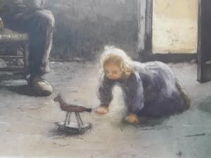Franz Charlet - grand papa (78 x 88) kopen? Bied vanaf 75!