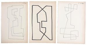 Siep van den Berg - Lot van drie abstracte composities kopen? Bied vanaf 1!