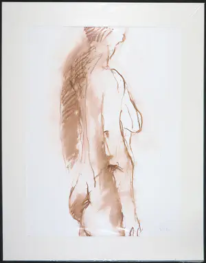 Franscz Witte - Krijttekening, Modelstudie kopen? Bied vanaf 1!