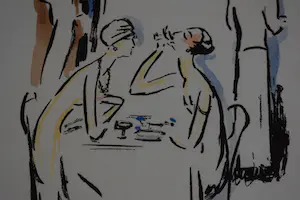 Kees van Dongen - Pochoir - De lunch kopen? Bied vanaf 400!