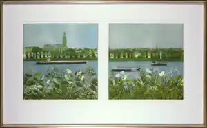 Laetitia de Haas - Kleurenets, Nijmegen - Ingelijst (Groot) verkocht voor € 100!